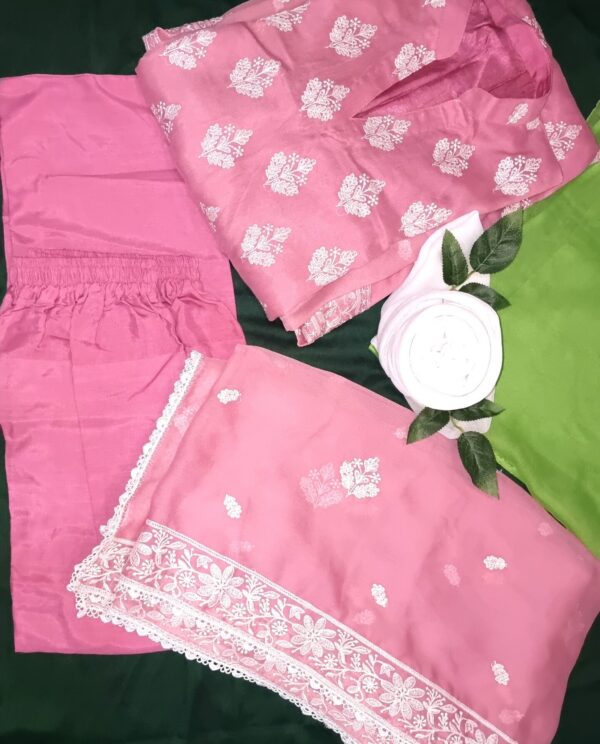 Fancy | Unstitched Lawn Suit for Women | 4-Pc Suit