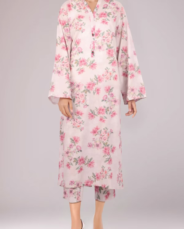 Saya LIGHT PINK Lawn Suit for Women | 2-Pc Unstitched Suit