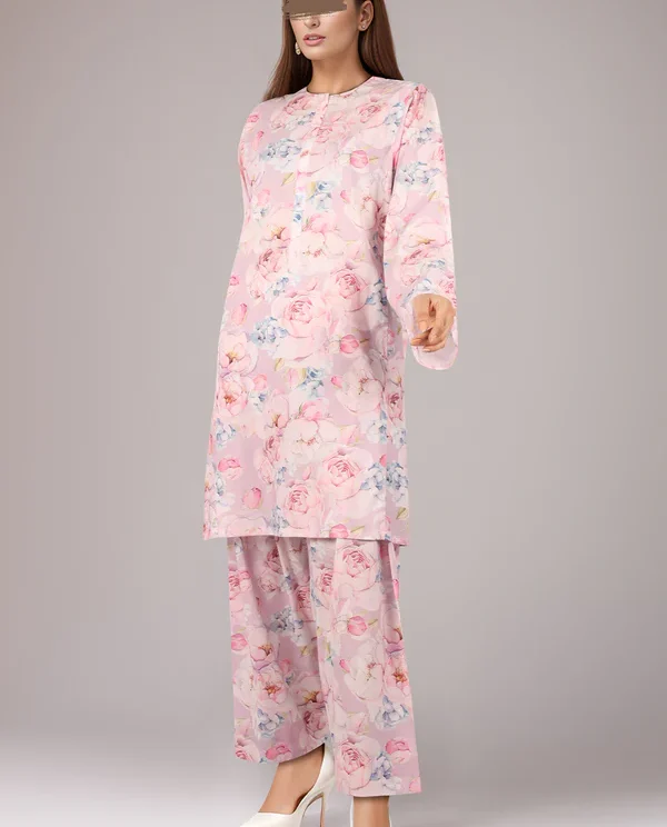 Saya Thistle Purple Lawn Suit for Women | 2-Pc Unstitched Suit