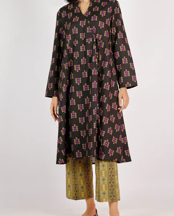 Saya Black | Lawn Suit for Women | 2-Pc Suit