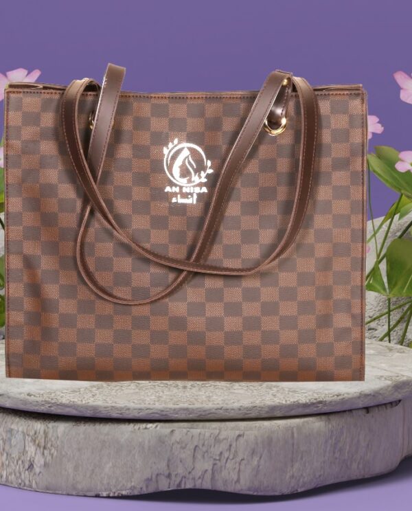 Mira Essence Tote Bag in Light and Dark Brown by AnNisa Fashion – A Perfect Blend of Elegance & Functionality