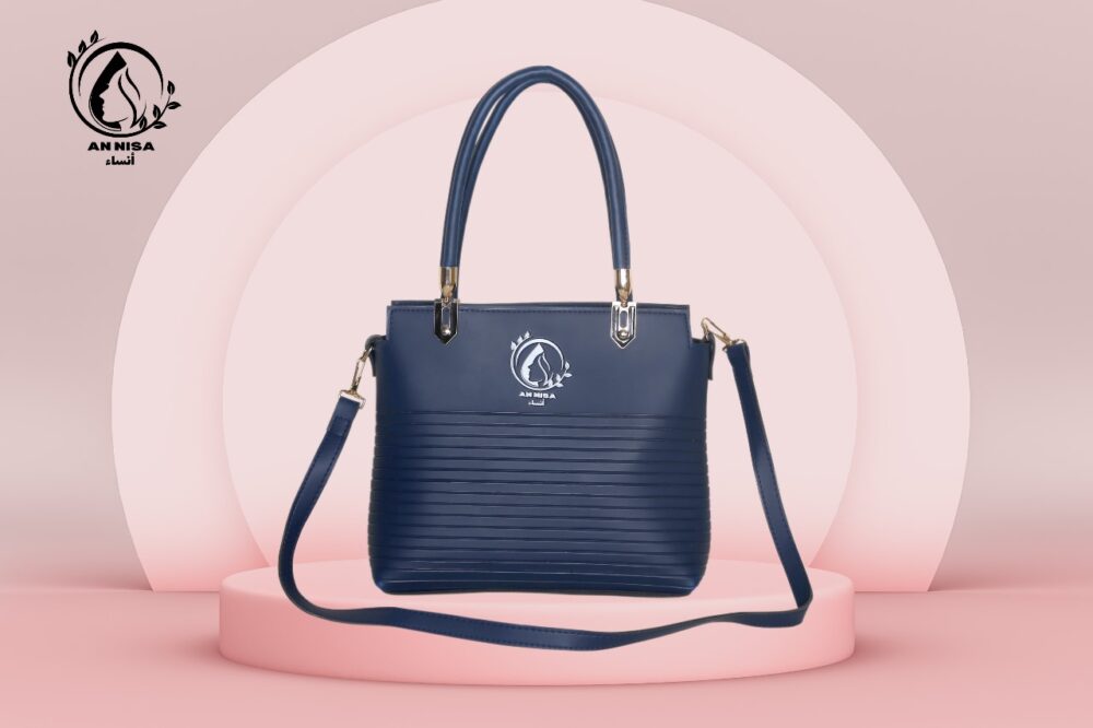 Nura Horizon by AnNisa Fashion - Elegant Blue Structured Satchel Bag