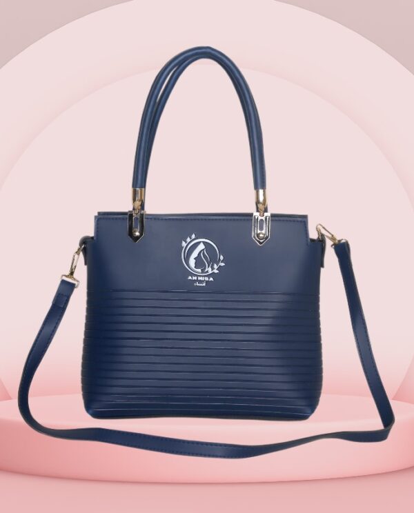 Nura Horizon by Annisafashion - Elegant Blue Structured Satchel Bag
