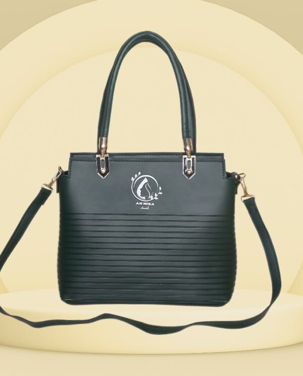 Nura Horizon by Annisafashion - Elegant Dark Green Structured Satchel Bag
