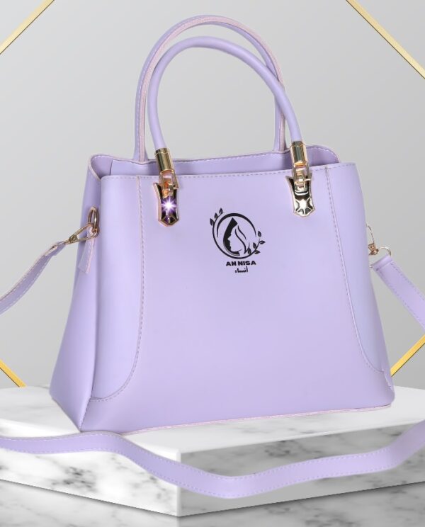 Zayna Chic by AnNisa Fashion - Elegant Purple Structured Satchel Bag