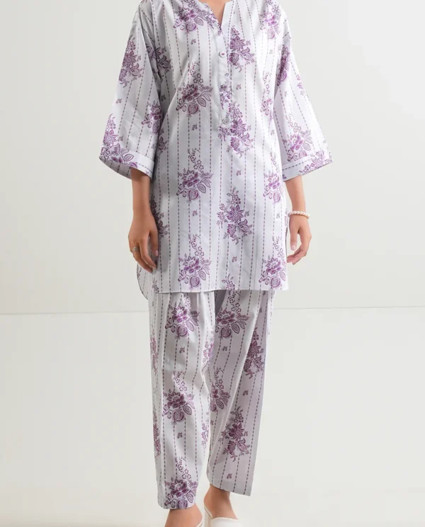 Unstitched 2-Pc | Lilac Lawn Suit | Saya | Annisafashion