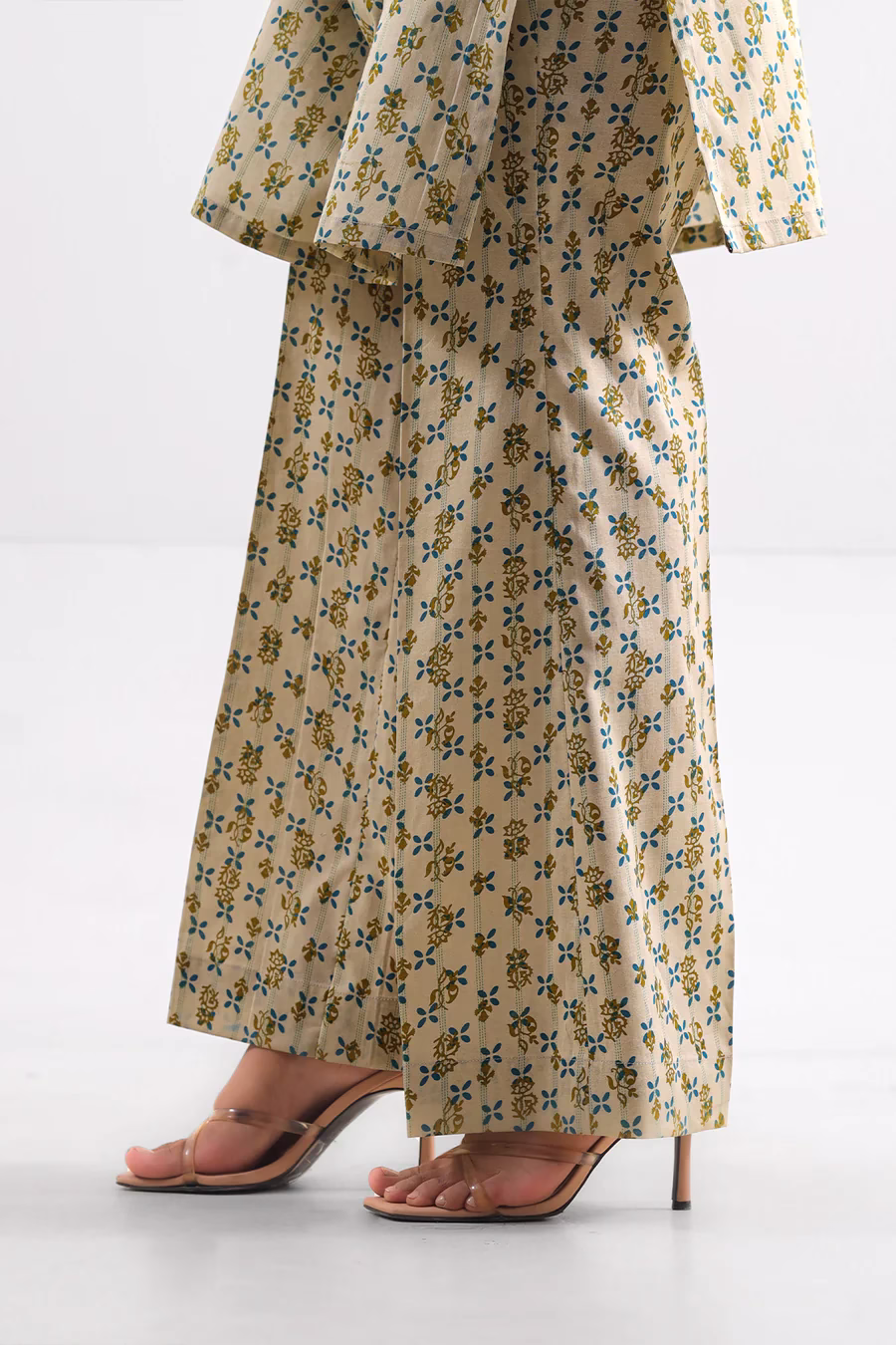 Unstitched 2-Piece Lawn Suit – S+D | Beige | Saya | Annisafashion - Image 5