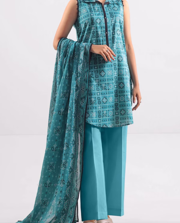 Unstitched Printed Lawn 2 Piece (Shirt/Dupatta) | Tael | Saya | Annisafashion