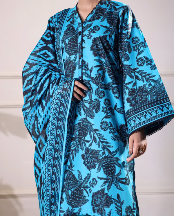 Unstitched 3-Piece Lawn Suit – Ferozi | Saya | Annisafashion