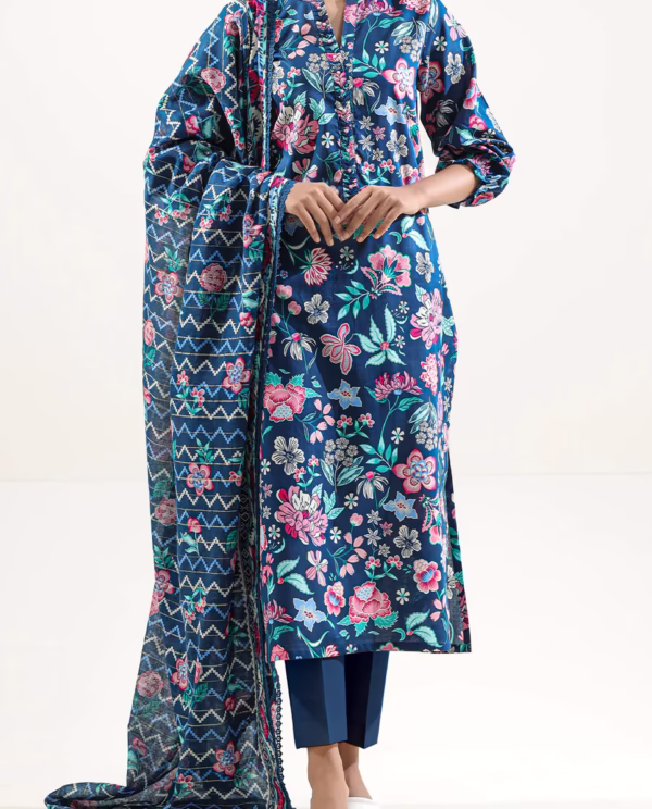 Unstitched 3-Piece Lawn Suit – Blue | Saya | Annisafashion
