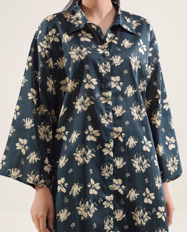 Unstitched Printed Lawn 2 Piece (Shirt/Trouser)| Green | Saya | Annisafashion