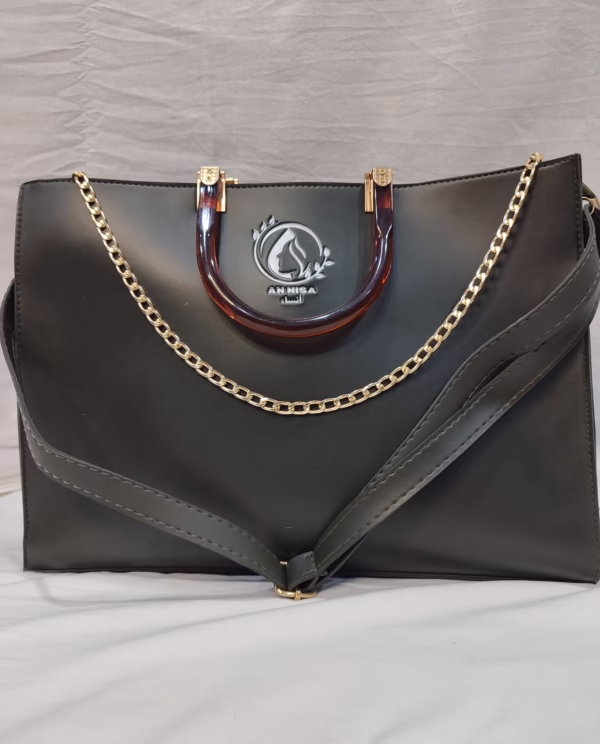 JASMINE by Annisafashion - Elegant Olive Green Structured Satchel Bag