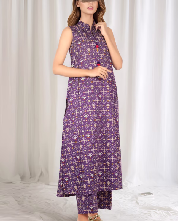 Unstitched 2-Piece Lawn Suit – Purple | Saya | Annisafashion