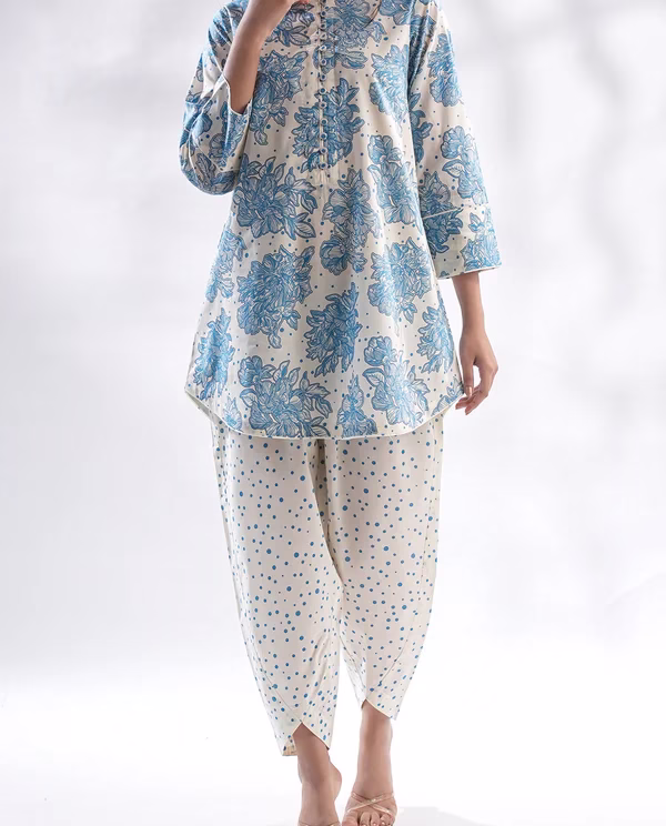 Unstitched 2-Pc | Ivory | Lawn Suit | Saya | Annisafashion