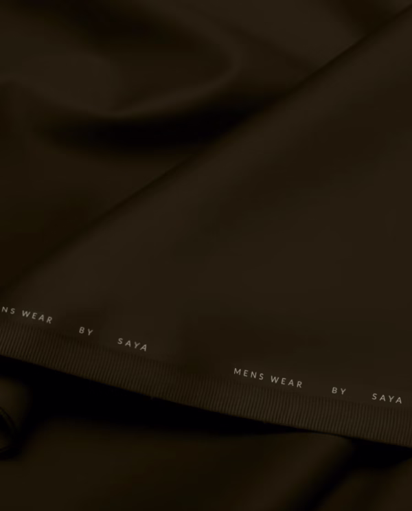 Unstitched Premium Blended Wear Suit | Deep Olive | Man's | Saya | Annisafashion