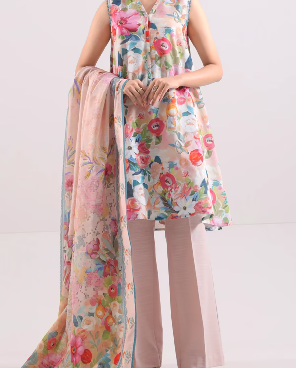 Unstitched 3-Piece Lawn Suit – Multi | Saya | Annisafashion