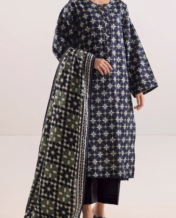 Unstitched 3-Piece Lawn Suit – Green | Saya | Annisafashion